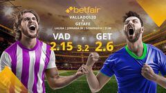 Real Valladolid vs. Getafe CF: alineaciones, horario, TV, estadísticas y pronósticos LaLiga