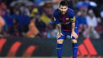 Messi tom&oacute; glucosa durante el partido para aumentar su rendimiento f&iacute;sico.