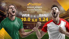 SV Werder Bremen vs. FC Bayern Múnich: horario, TV, estadísticas, clasificación y pronósticos Bundesliga