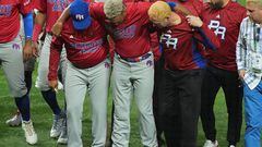 Puerto Rico perdió a una de sus estrellas de la MLB después de que saliera lesionado de gravedad durante los festejos ante Dominicana en el Clásico Mundial.