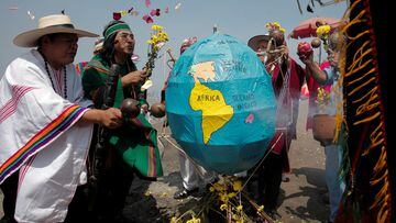 Over 40 years ago an environmental disaster got the ball rolling to create an event that would finally address an issue so important as our environment.
Peru's shamans perform a traditional ritual and make an offer to "Pachamama" (Mother Earth) on the eve of "Earth Day", in Lima, Peru April 21, 2023.