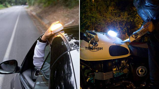 Luz Emergencia para coche o moto, Homologado DGT Baliza Emergencia V16