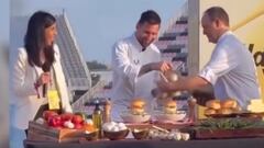 Messi se vistió de chef y preparó hamburguesas con su propia receta en Miami