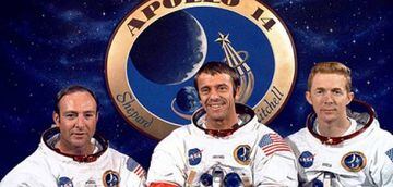 Los integrantes de la misión Apolo 14.