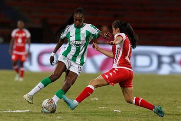 Partido de ida de las semifinales de la Liga Femenina BetPlay 2023, entre Atlético Nacional e Independiente Santa Fe.
