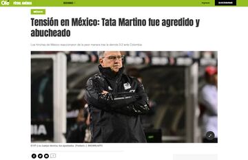 Tensión en México: Tata Martino fue agredido y abucheado.