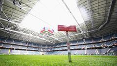 A general view of the stadium of the Friends Arena on May 22, 2017 in Stockholm, Sweden. Ajax Amsterdam face Manchester United in 2016/17 UEFA Europa League final on May 24, 2017.