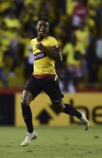 El atacante ecuatoriano comenzó con toda la Copa Libertadores 2020. En la fase previa anotó 8 goles y es el máximo goleador del torneo antes de la fase de grupos. 