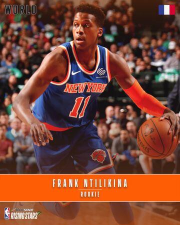 Frank Ntilikina (Base, New York Knicks, rookie, Francia).