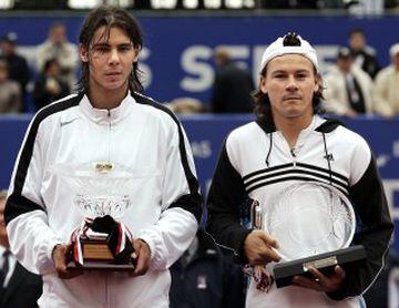 La primera final del Masters 1000 de Montecarlo de Rafa Nadal  le enfrentó Guillermo Coria en 2005. El resultado fue 6-3, 6-1, 0-6 y 7-5. 