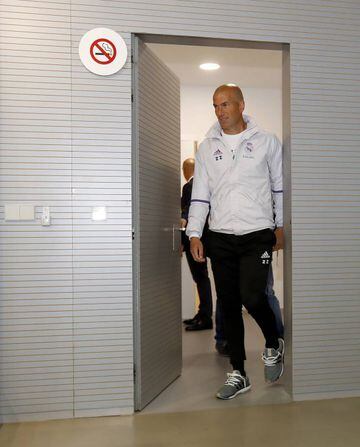 Zinedine Zidane during the press conference before the Granada game