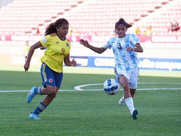 El debut de la Selección Colombia ante Argentina en el Sudamericano Femenino Sub 20 en La Calera, Chile.
