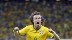 David Luiz marc&oacute; el segundo gol de Brasil.