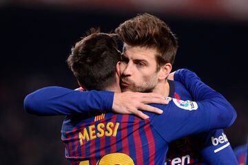 Piqué and Messi won eight league titles and three Champions Leagues together in Catalonia. 