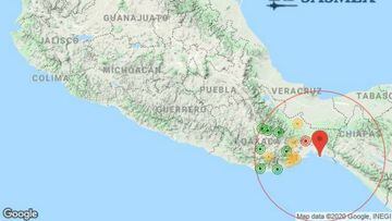 Sismo en Oaxaca y Chiapas de 6.0, casi imperceptible en CDMX