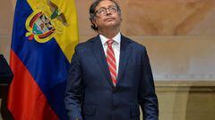 Colombia's President Gustavo Petro looks on as he attends the opening of a new legislative session of Colombia's Congress, in Bogota, Colombia July 20, 2023. REUTERS/Vannessa Jimenez
