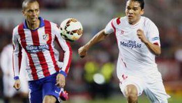 Carlos Bacca completa 1897 minutos jugados con la camiseta del Sevilla corrida la temporada 2014/2015. 
