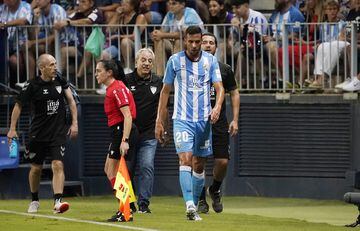 La lesión de Esteban Burgos truncó los planes del Málaga.