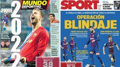 Portadas de Mundo Deportivo y Sport del 19/01/2017.