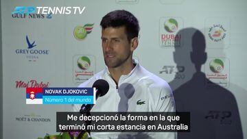La frase llena de elogios de Djokovic sobre Nadal