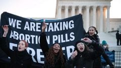 A group of pro-choice protestors hit the headlines after appearing to take abortion pills at the Supreme Court, but what is a medical abortion and when is it used?