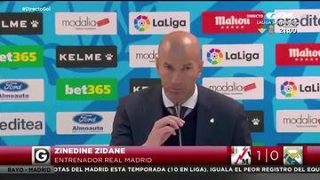 Zidane explota: "Hay que pedir perdón, que se acabe esto yo"