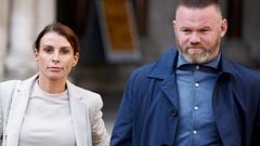 FILE PHOTO: Derby County manager Wayne Rooney and his wife Coleen Rooney leave the Royal Courts of Justice in London, Britain May 13, 2022. REUTERS/John Sibley/File Photo