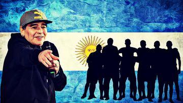 Maradona incluye a Messi en su 'once' histórico de Argentina