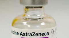 (FILES) This file photograph taken on January 4, 2021, shows a vial of the AstraZeneca/Oxford Covid-19 vaccine at the Lochee Health Centre in Dundee. - France will decide on February 2, 2021 if the Covid-19 vaccine manufactured by AstraZeneca can be used 