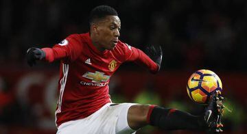 Manchester United's Anthony Martial in action