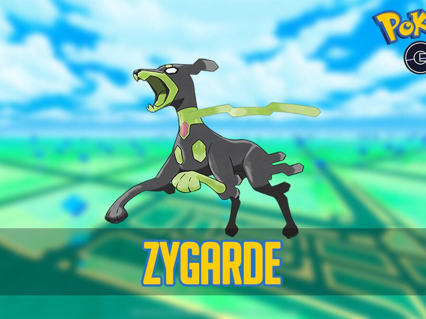 Zygarde, a new Pokemon in Pokemon GO looks as follows (in all