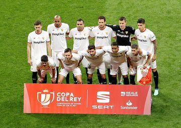Sevilla's starting line-up.
