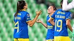 during the 4th round match between Santos and America as part of the Torneo Clausura 2024 Liga MX Femenil at TSM Corona Stadium on January 22, 2024 in Torreon, Coahuila, Mexico.