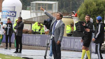 Jorge Luis Pinto habl&oacute; en rueda de prensa sobre el empate en Ipiales entre Millonarios y Pasto. 