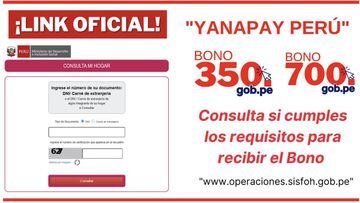Segundo bono Yanapay: ¿cómo consultar si eres beneficiario con el documento de identidad?