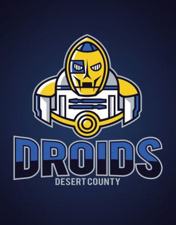 Los personajes de Star Wars como logos deportivos