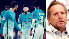 Jordi Alba, Messi, Neymar y Bernd Schuster.