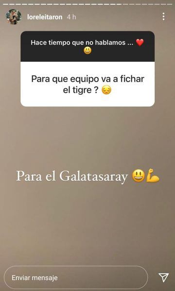 Lorelei Taron dice que Falcao se queda en Galatasaray.