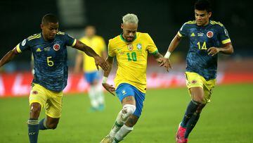 Brasil se mantiene con paso perfecto en las eliminatorias de Conmebol, pero si una selecci&oacute;n se le suele indigestar, esa es precisamente la de Colombia.