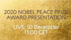 Programa Mundial de Alimentos, Premio Nobel de la Paz 2020: ceremonia, en directo y en vivo