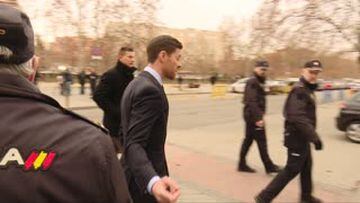 Cristiano y Xabi Alonso llegan al juzgado penal en Madrid