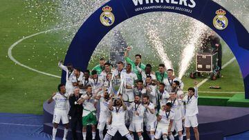 Real Madrid se corona campeón de la UEFA Champions League tras vencer 0-1 al Liverpool en el Stade de France. Vinicius Junior fue el responsable de la anotación del conjunto español que alcanza 14 títulos en la competencia.