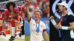 Kaepernick, Rapinoe, Murray – The most influential sports people of the decade