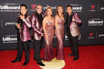 Los Ángeles Azules en los Billboard Latin Music Awards 2022.