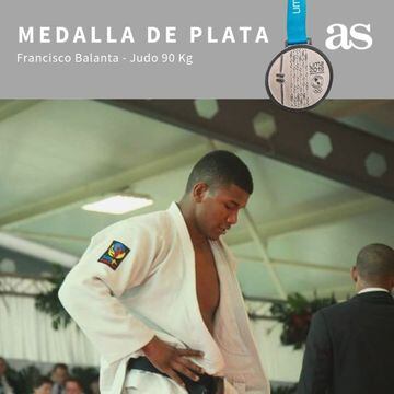 Francisco Balanta se quedó con la medalla de plata en Judo.