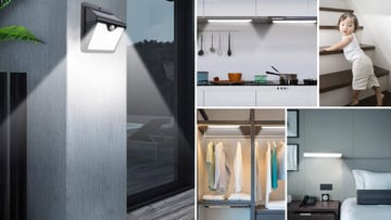 Estas luces con sensor de movimiento son perfectas para ahorrar luz dentro  y fuera de casa - Showroom