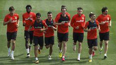 Atlético Madrid training at Majadahonda