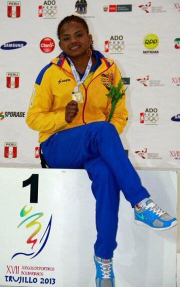 Jackeline Rentería ha conseguido dos medallas de bronce, la primera fue en Pekín 2008 y en Londres 2012