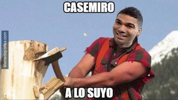 Casemiro, el protagonista de los memes del Clásico