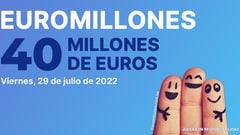 Euromillones: comprobar los resultados del sorteo de hoy, viernes 29 de julio